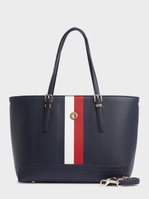tommy hilfiger leather tote bag