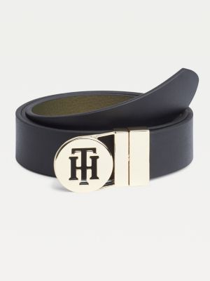 round buckle belt tommy hilfiger
