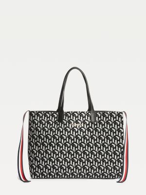 tommy hilfiger tote black