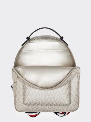 tommy hilfiger silver backpack