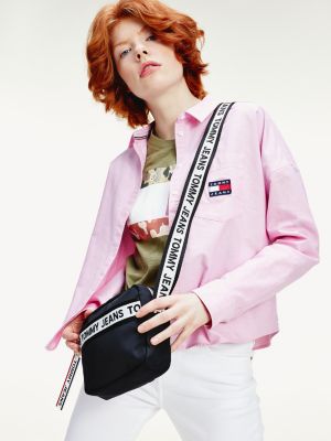 tommy jeans logo tape sling bag