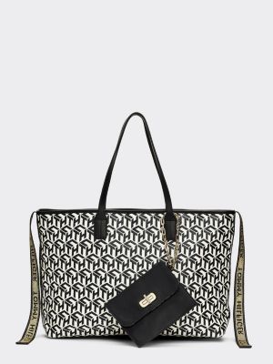 tommy hilfiger leather tote bag