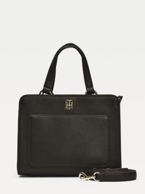 tommy hilfiger monogram satchel