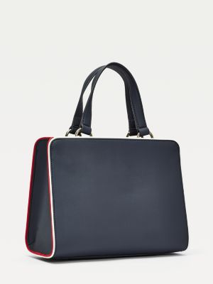 tommy hilfiger monogram satchel