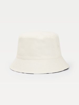 Heritage Reversible Bucket Hat WHITE Tommy Hilfiger