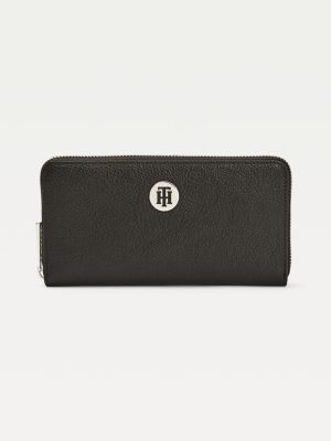 TH Core Large Zip Wallet BLACK Tommy Hilfiger