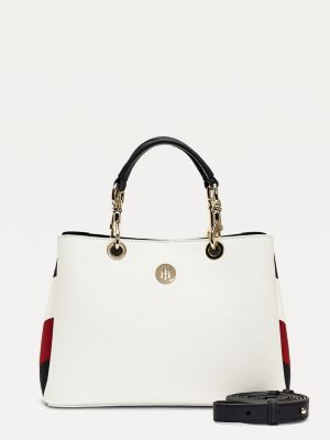 TH Core Colour-Blocked Satchel | WHITE 