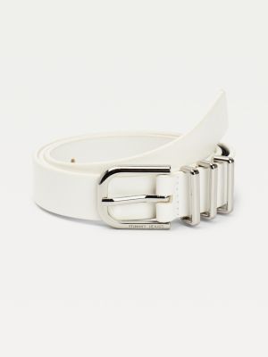 tommy jeans belt white