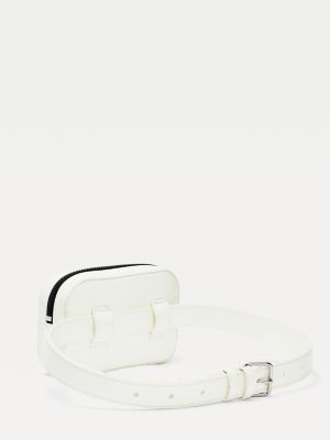 tommy jeans white bum bag