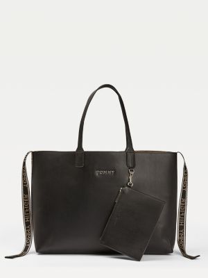 tommy hilfiger tote black