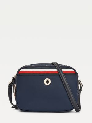 tommy hilfiger monogram crossover bag