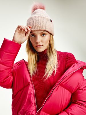 tommy hilfiger pom pom hat
