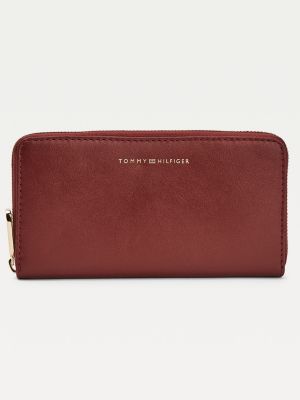 tommy red wallet