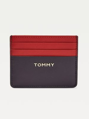 Iconic ColourBlocked Card Holder BLUE Tommy Hilfiger