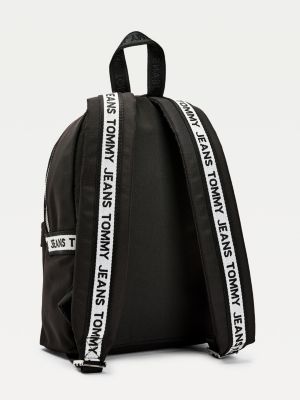 Small Logo Tape Backpack | BLACK | Tommy Hilfiger