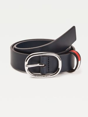 tommy hilfiger oval buckle belt 3.5