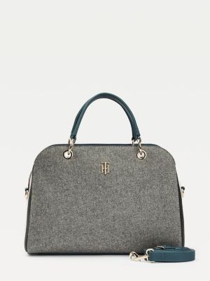 tommy hilfiger grey handbag