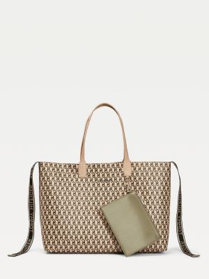 tommy hilfiger nylon blend tote