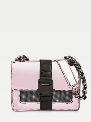 Tommy Jeans Item Metallic Mesh Crossover Bag PINK Tommy Hilfiger