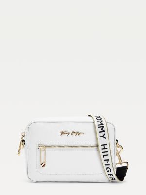 tommy hilfiger black and white bag