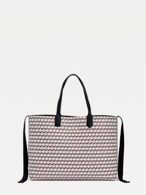 tommy hilfiger nylon blend tote