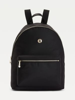 tommy hilfiger black backpack purse