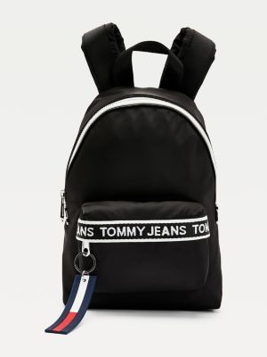 tommy jeans backpack with logo tape straps