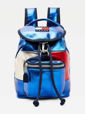 tommy hilfiger metallic backpack