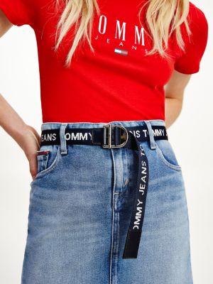 tommy jeans webbed belt