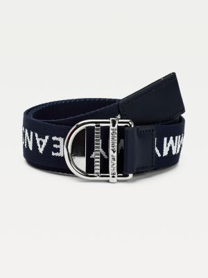 tommy jeans logo webbing belt