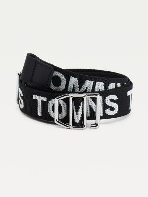 Contrast Repeat Logo Webbing Belt 