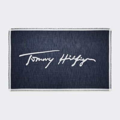 Signature Scarf | BLUE | Tommy Hilfiger