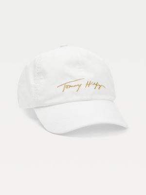 tommy hilfiger white baseball cap