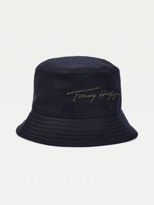 metallic bucket hat