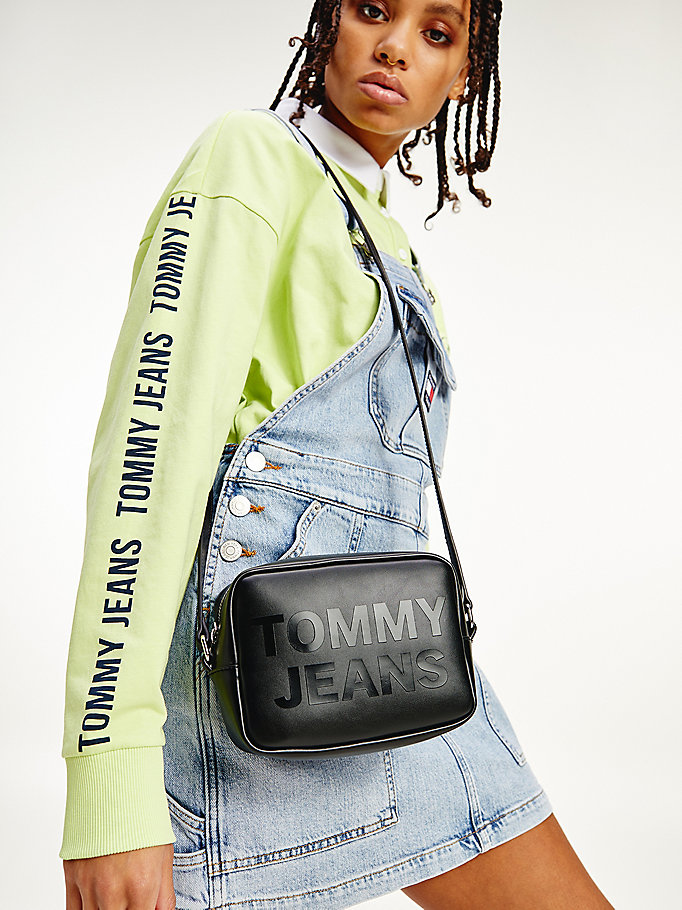 Tommy Jeans Camera bag donna con logo tono su tono