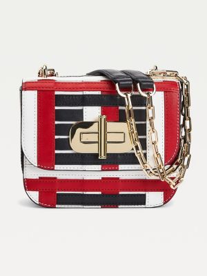 Turnlock Woven Small Crossover Bag BLUE Tommy Hilfiger