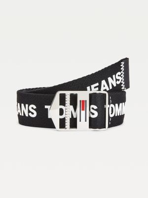 tommy jeans logo webbing belt