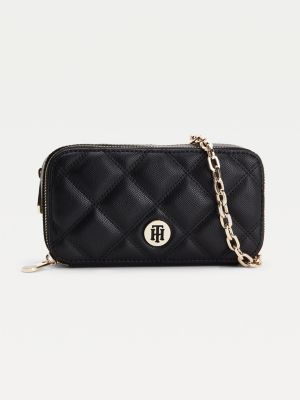 TIAASTAP Puffer Bag in stile occidentale, morbida borsa a tracolla da donna, grande trapuntata, tinta unita, trapuntata, borsa a tracolla con chiusura lampo, grande borsa shopper, Nero