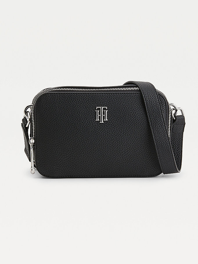 black adjustable strap camera bag for women tommy hilfiger