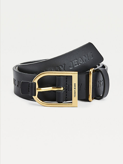 black logo fashion belt for women tommy jeans