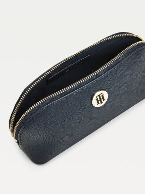 monogram makeup bag gift set blue tommy hilfiger