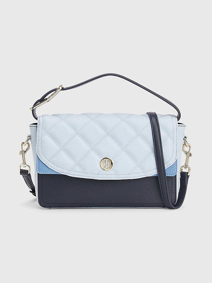 blue flap crossover bag for women tommy hilfiger