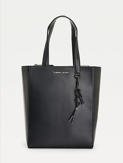 black charm tote for women tommy jeans