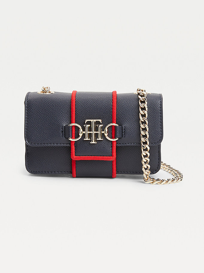 blue th club small crossover bag for women tommy hilfiger