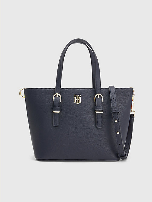blue signature small tote for women tommy hilfiger
