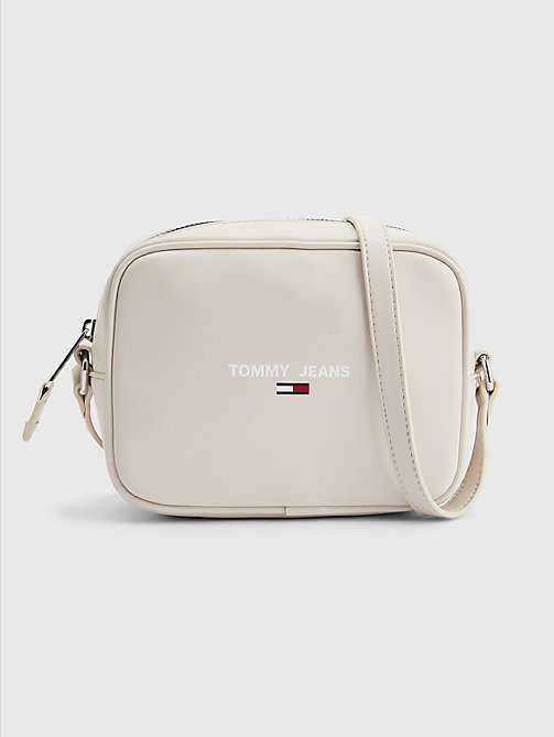 beige essential small crossover bag for women tommy jeans