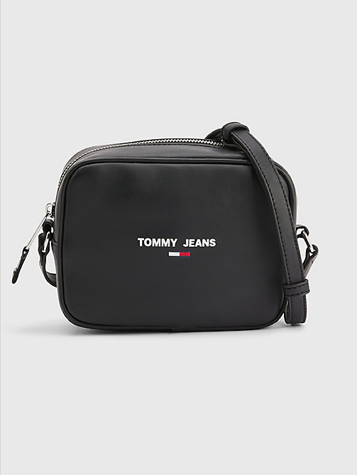 черный компактная сумка кросс-боди essential для женщины - tommy jeans