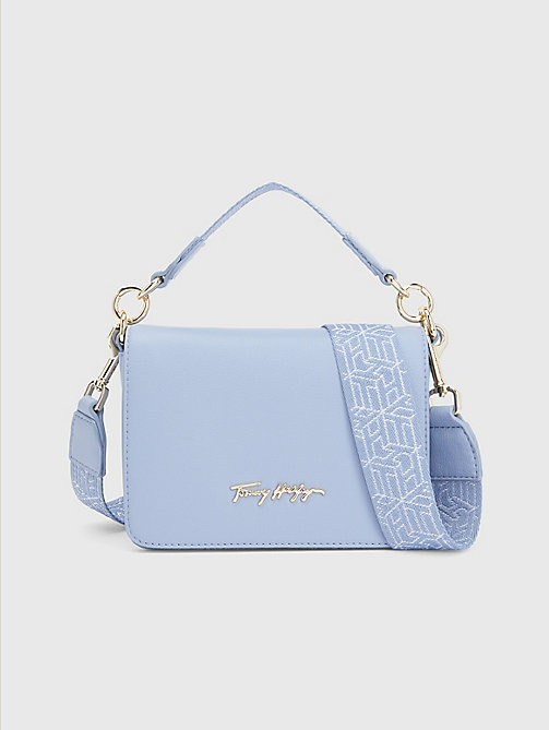 blue logo small crossover bag for women tommy hilfiger