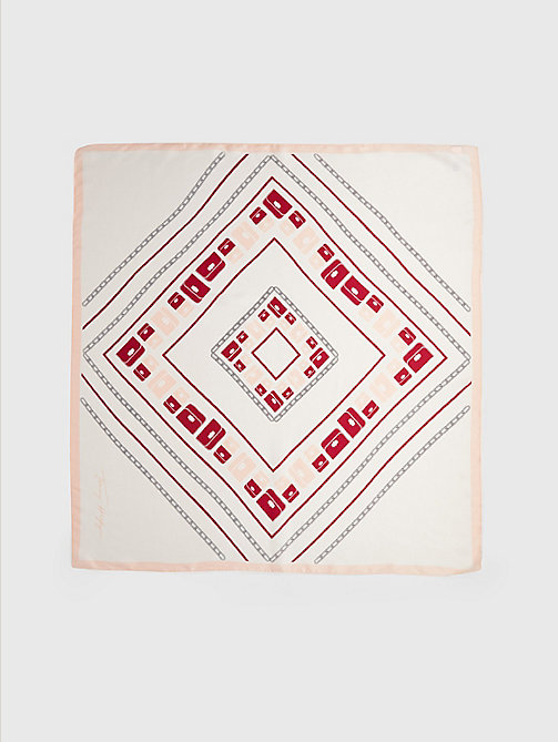 pink iconic logo bandana for women tommy hilfiger