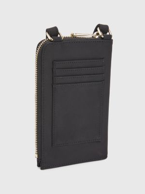 Monogram Crossbody Phone Wallet BLACK Tommy Hilfiger